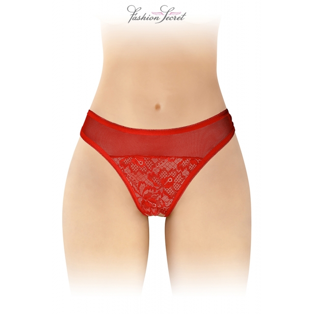 Tanga rouge ouvert Ava - Fashion Secret