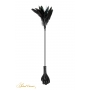 Mini cravache main avec plumes noires - Sweet Caress