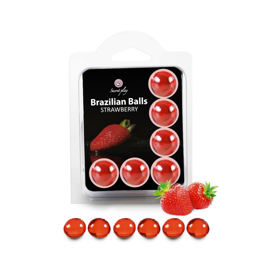 6 Brazilian Balls - fraise