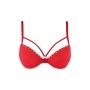 Soutien-gorge push-up rouge V-10351 - Axami