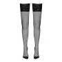 Bas autofixants couture noir 1 - Cotelli Legwear