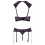 Ensemble lingerie ouverte violet - Cotelli Lingerie