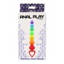 Stimulateur anal Rainbow Heart Beads - Toyjoy