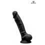 Gode double densité noir 17,5 cm - Modèle 1